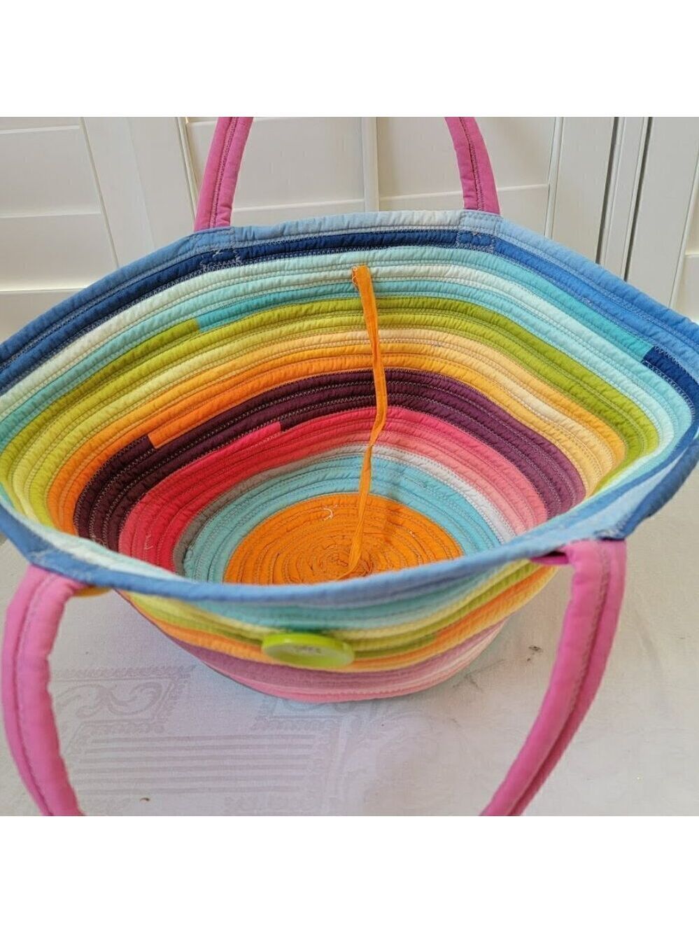 Summer Styled Fabric Jelly Roll Bag - Adorable Carry All - Picture 3 of 8